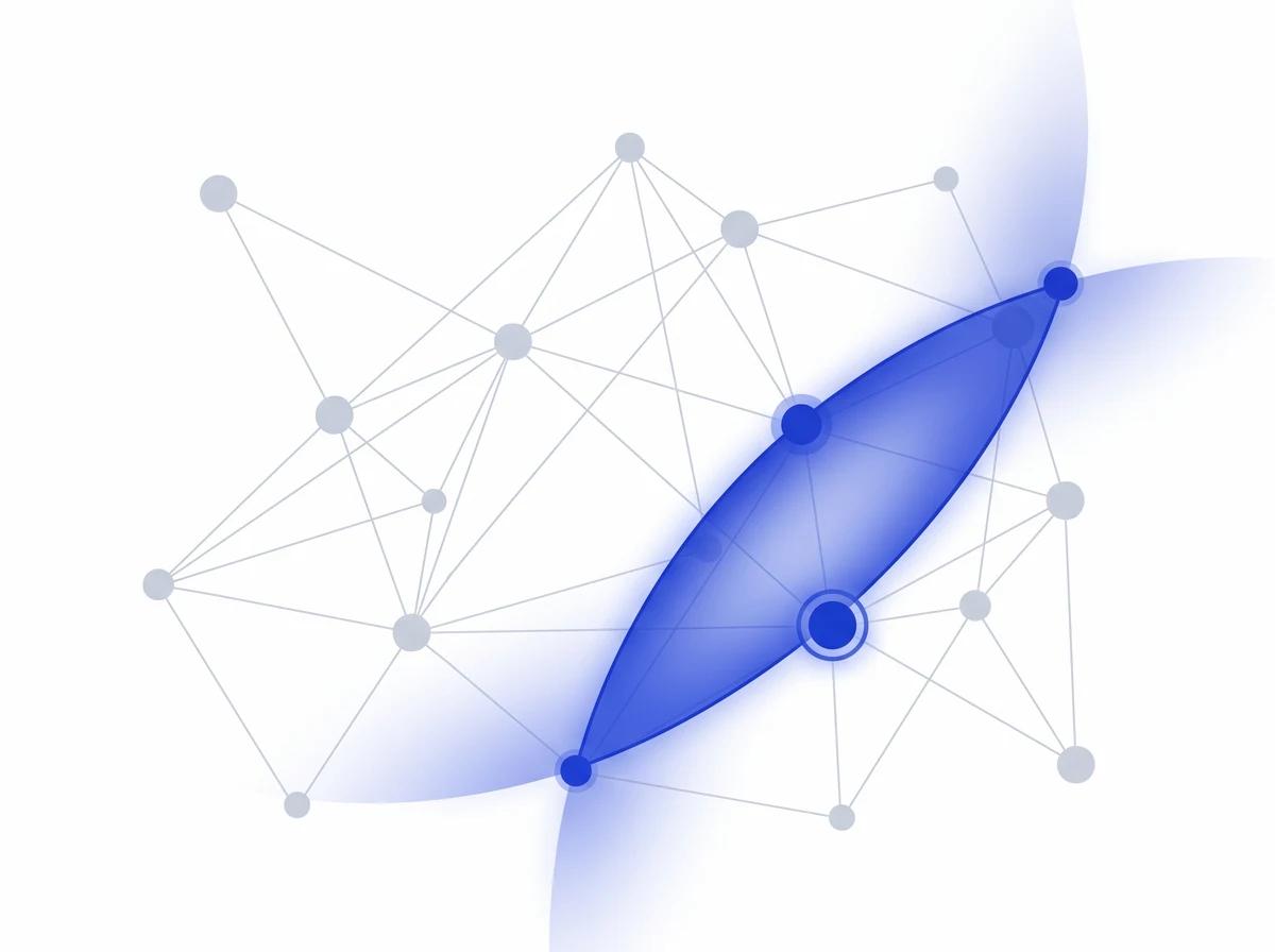 Abstract network illustration of an intelligence-led map of the talent market